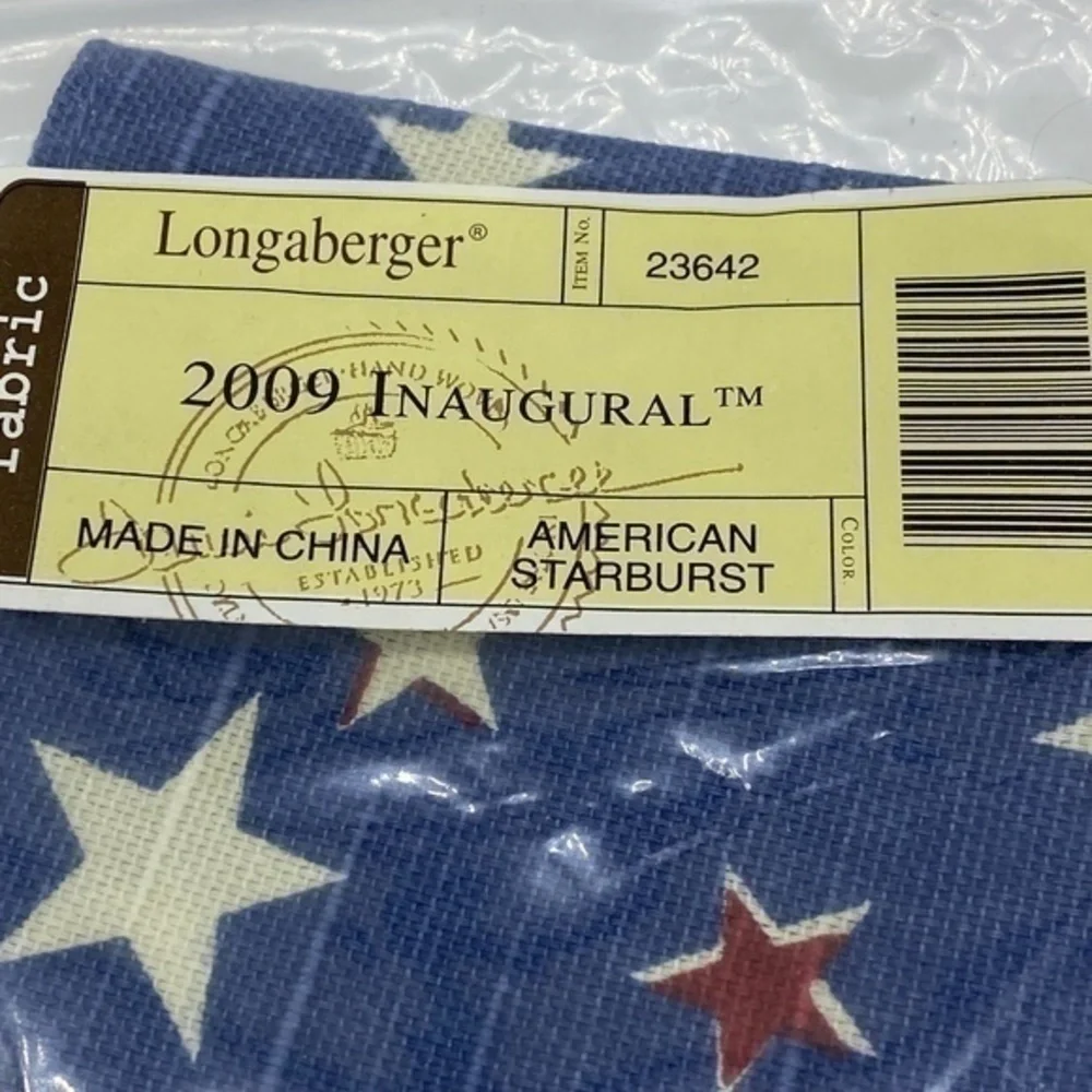 Longaberger 2009 Inaugural American Startbrust Liner